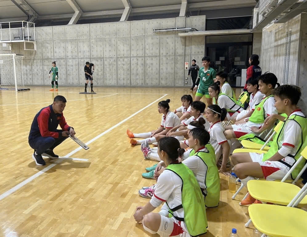 Women’s futsal team get off to good start during Japan training camp
